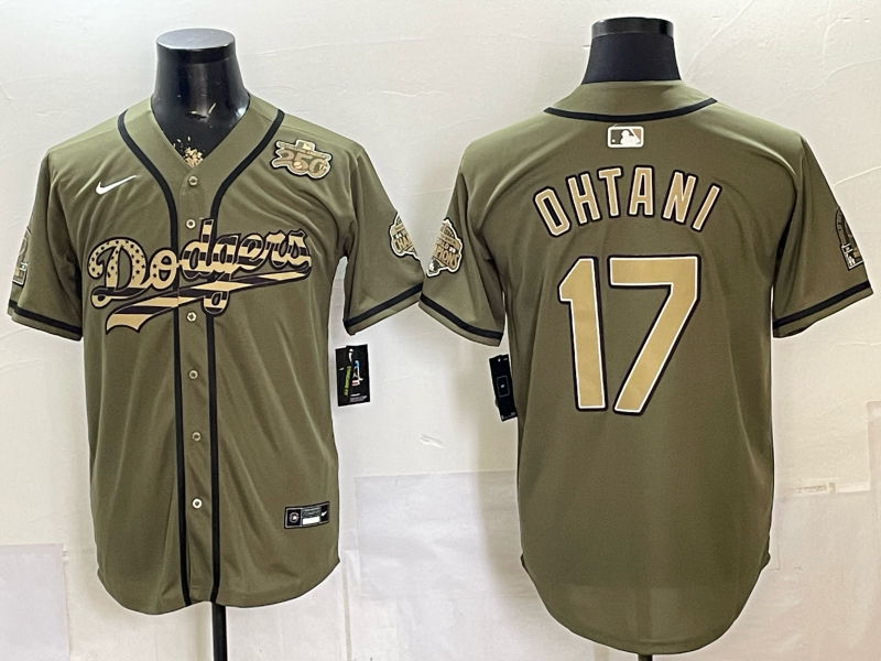 Men Los Angeles Dodgers #17 Ohtani green Game 2026 Nike MLB Jersey 0530024